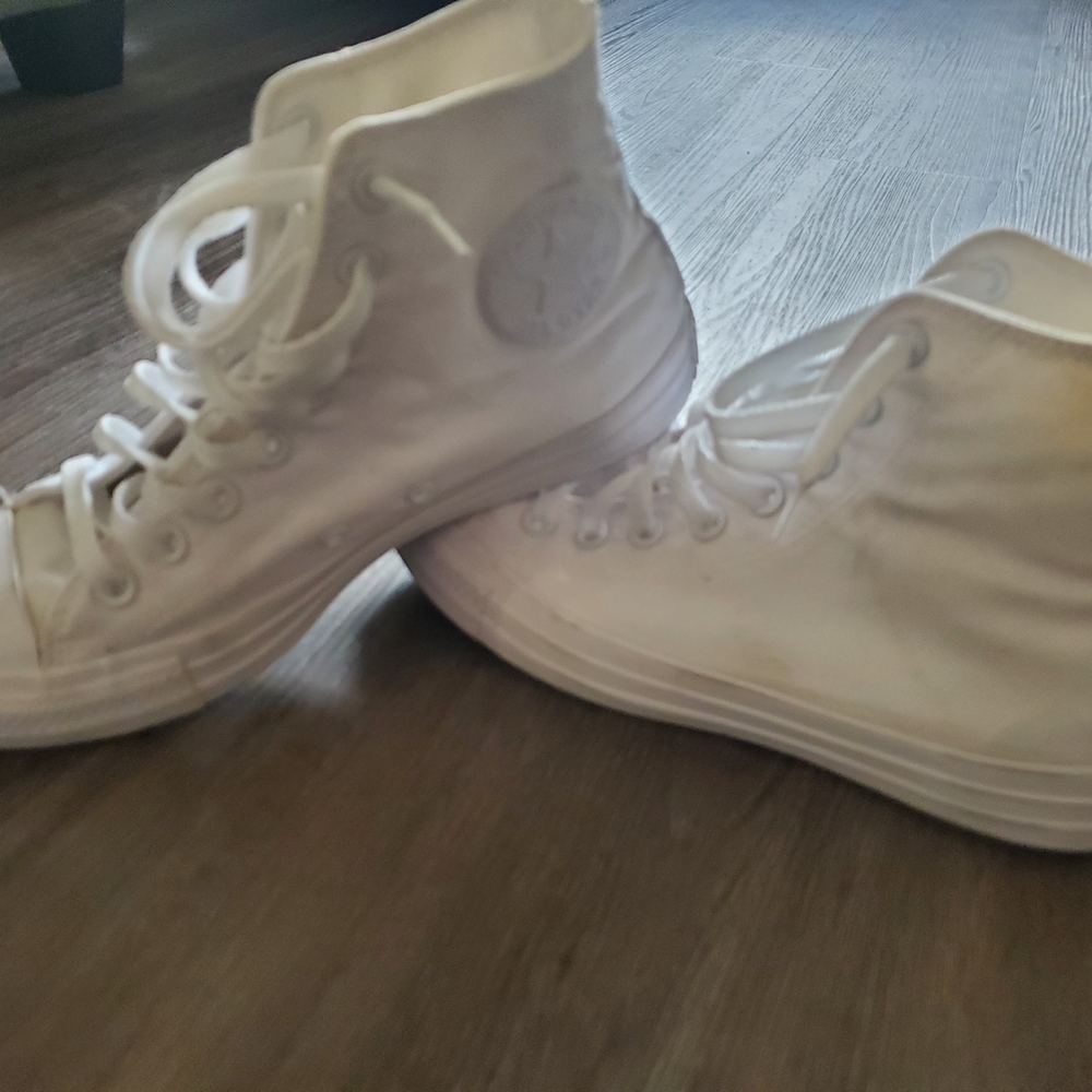 White Converse High-Top Sneakers